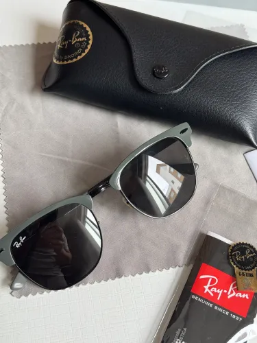 Óculos de sol rayban original clubmaster matal