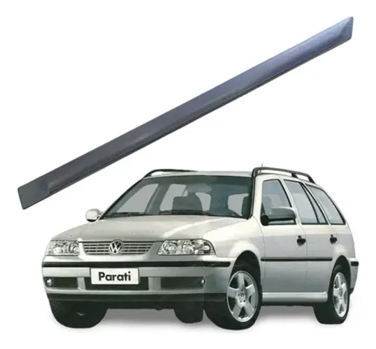 Friso Porta Traseira Esquerda Vw Gol Parati G3 G4 1999 2006 Preto