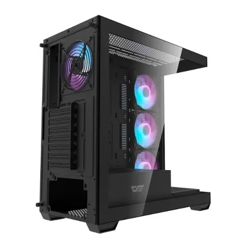 Gabinete Gamer Aigo Darkflash DS900, Mid-Tower, Lateral de Vidro, Com 4 Fans, Preto, DS900