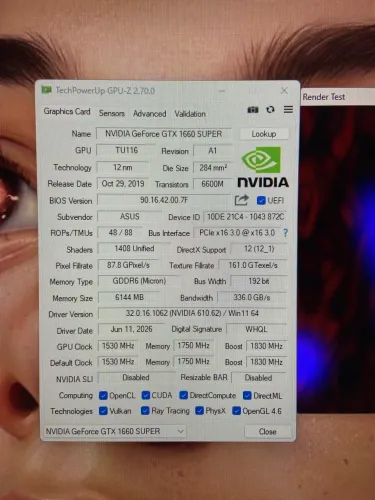 GTX 1660 Super 6GB
