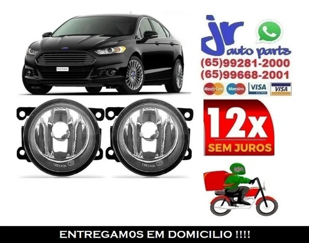Par Farol De Milha Auxiliar Ford Fusion 2013 2014 2015 2016 (Reposição)
