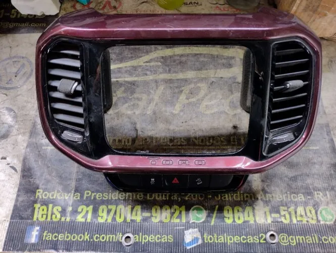 Moldura Difusor Central Fiat Toro 17/20