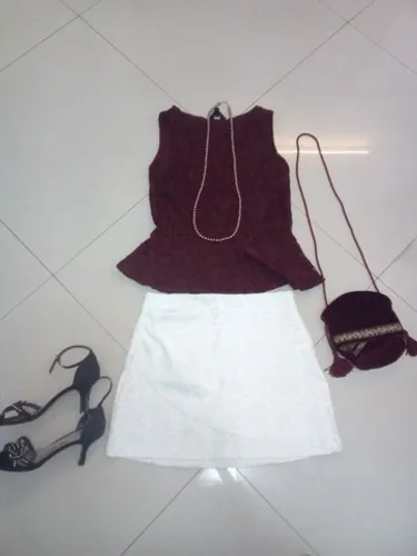 Mini saia branca tam. 40