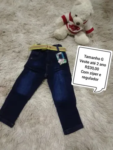 Super promoção calça jeans infantil baby veste  até 2 anos 