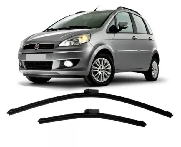 Par de Palhetas do Limpador do Para-Brisa Fiat Idea / Idea Adventure_Instalação Grátis na 