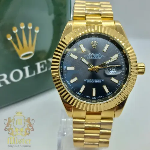 Relógio Masculino Rolex Oyster Perpetual Datejust Aprova D'água