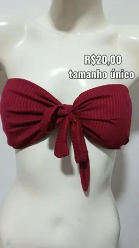 Top feminino com bojo tamanho único 