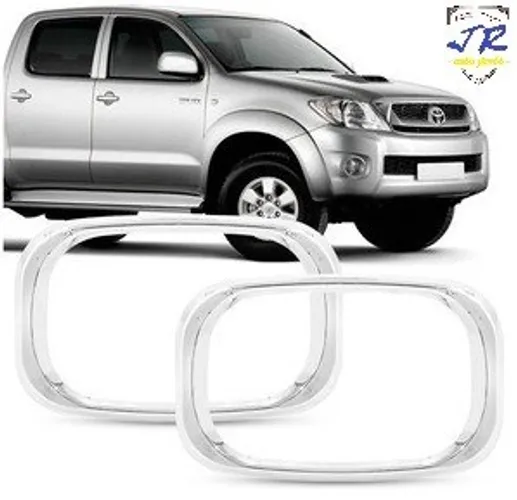 Par Aplique Cromado Seta Paralama Hilux Sr Srv Pickup 05 06 07 08 09 10 11 12 13 14 15
