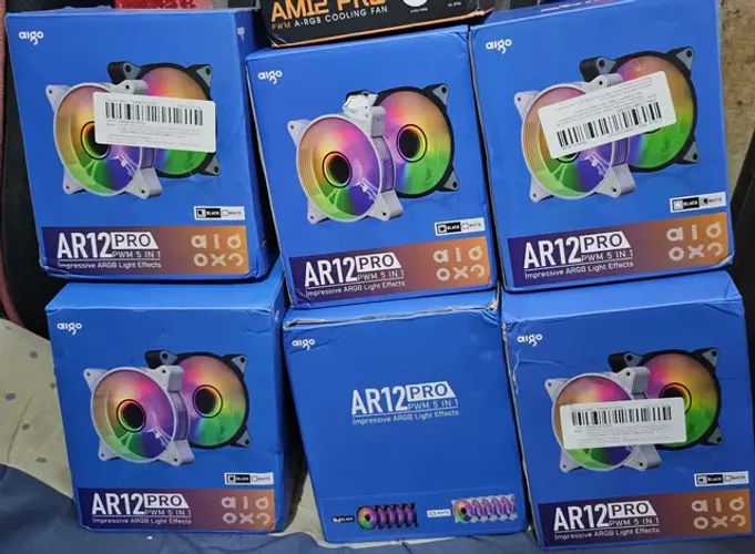 Kit de cinco fans aigo ar12 pro preto