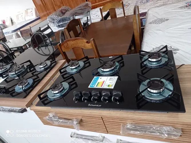 FOGÃO 5 BOCAS COOKTOP NOVO 