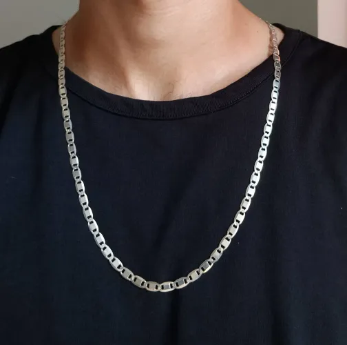 Corrente Piastrine Prata 925