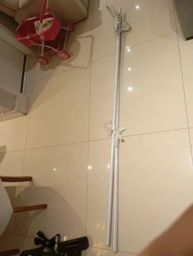 Kit Varao Branco 2 mts, 10 cm diametro novo