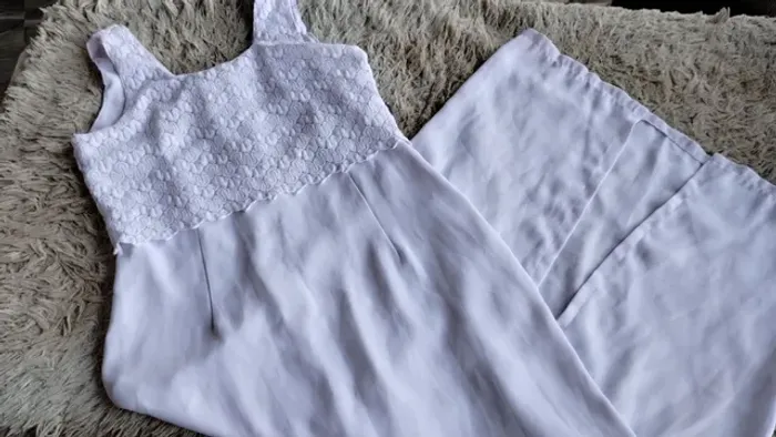 Vestido branco longo tamanho 40/42 Ideal para casamento civil