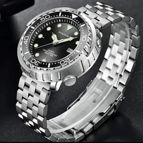 Relógio Masculino Foxbox FB0024 Prova D'Agua 5ATM Aço Inox