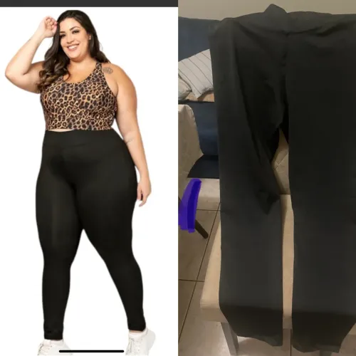 Calça Legging Preta - Tamanho GG