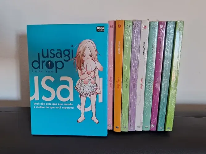 Mangá Usagi Drop - Volumes 1 ao 10 - Editora New Pop