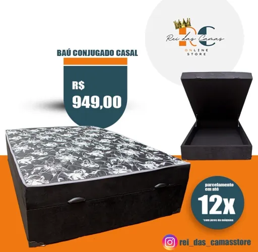 Baú Conjugado Casal e Solteiro/ Frete grátis