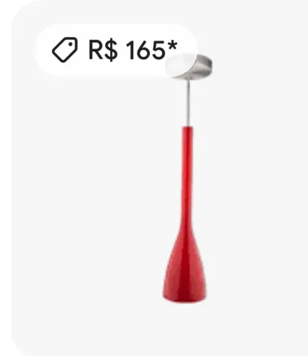 Pendente Moderno Vermelho e outro branco