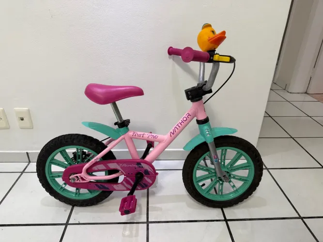 Bicicleta Infantil Nathor First Pro Rosa