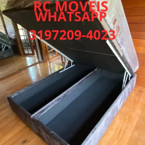 Cama Box Baú Queen Bipartida 1.58x1.98 - Baú Blindado Premium