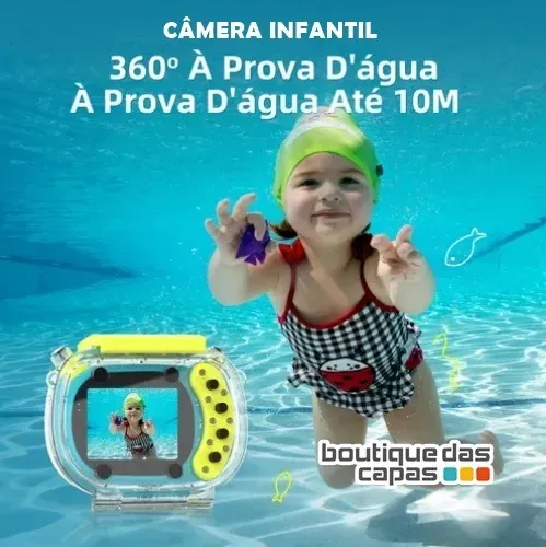 CÂMERA DIGITAL INFANTIL RESISTENTE ÁGUA - CAM-12860 Hd Ip68 