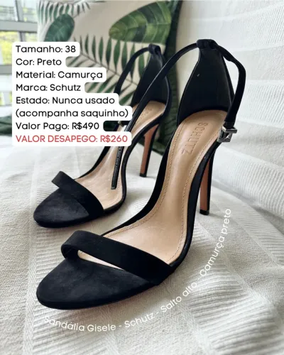 Sandália Gisele salto alto da Schutz
