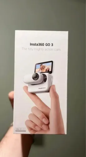 Câmera Insta360 Go 3S 64 GB Branco - Novo Lacrado