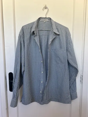 Camisa xadrez azul 