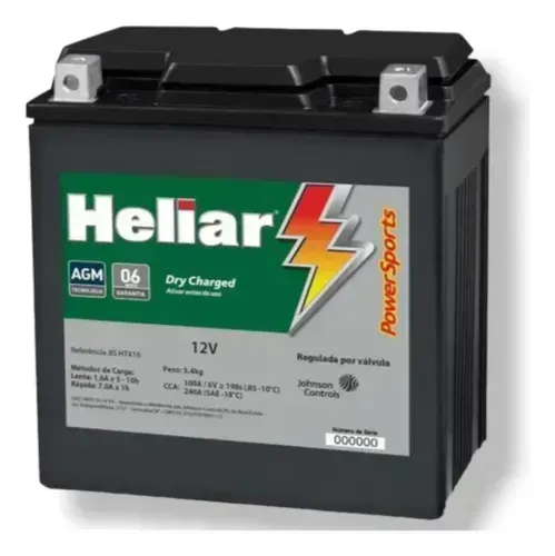 Bateria 12AH HTX14 Heliar BMW F800GS/R1200GS (Entrega Grátis*)