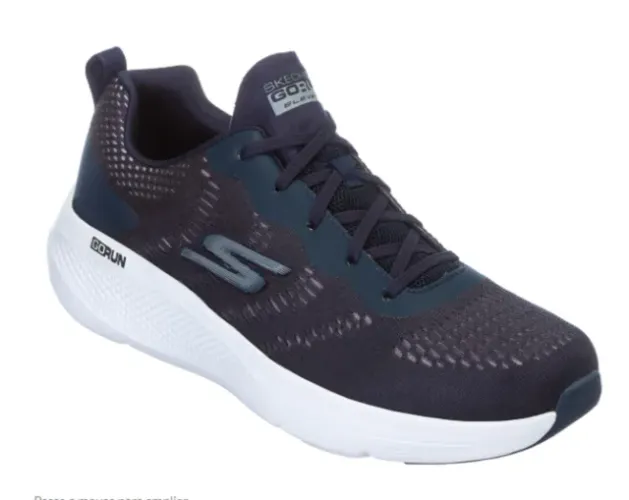 Tênis Skechers Original Go Run Elevate Azul Marinho/Branco N.44 Novo