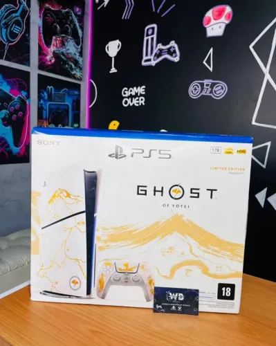 Ps5 Slim lacrado edição Ghost Of Yotei- Com leitor 