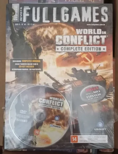 Revista Fullgames Ano 9 Nº 95 + Jogo World In Conflict ( Lacrada )