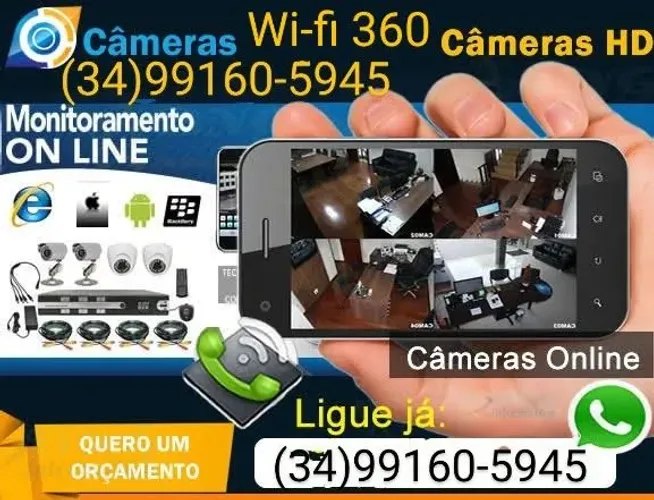 Instalação venda e manutenção de câmeras Wi-Fi 