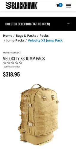 Mochila Militar GC Blackhawk 