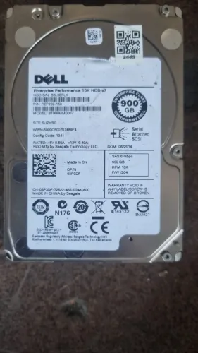 Hd dell 900gb sas 10k dp/n 03p3df
