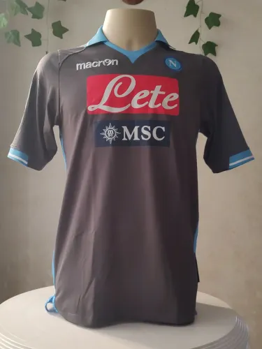 Camisa de Futebol Napoli Macron Uniforme 2 Away - Cavani 7 - 2011/2012