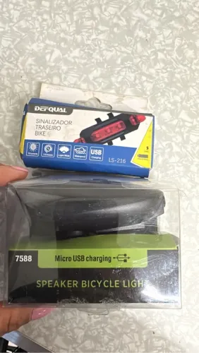 Luz Traseira Bicicleta LED Recarregável USB