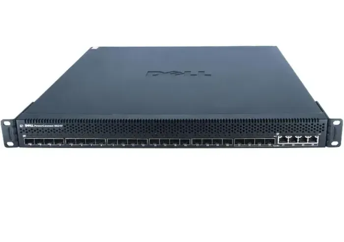 Switch Dell Power Connect 8024F 24 portas 10 Gbe SFP+ 4 Portas Gigabit RJ45 Layer 3 