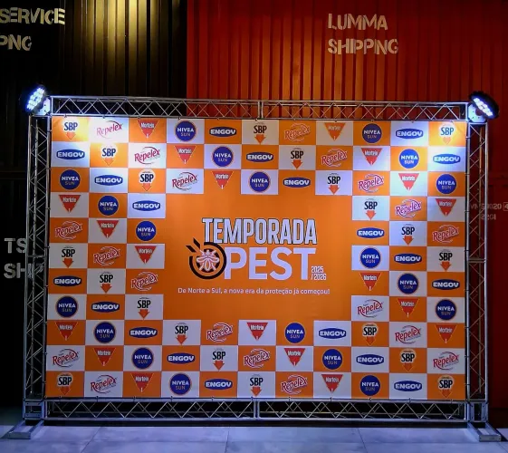 Backdrop *398,00 Locação Aluguel Boxtruss Q15 Med. 2x3 Metros SP ZN DJ