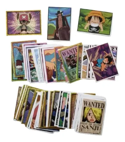 Figurinhas Album One Piece Completo Para Colar + 50 Cards