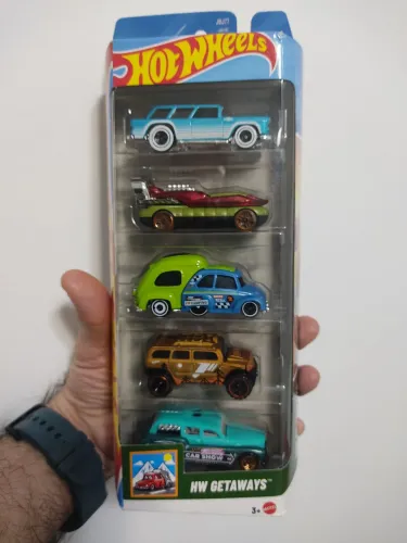 Hot Wheels pacote HW Getaways 5 carrinhos 