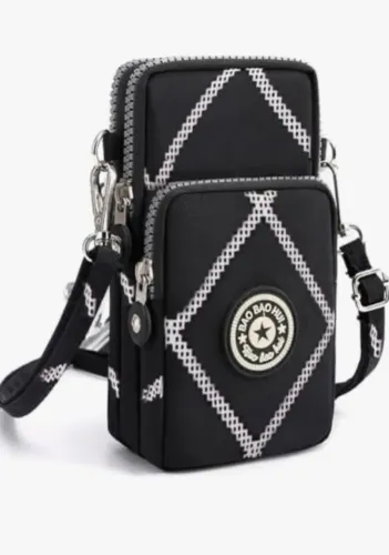 bolsa transversal preta