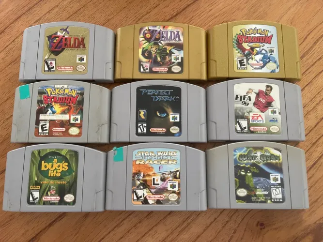 Lote Nintendo 64- Zelda, Pokémon, perfect dark, FIFA?