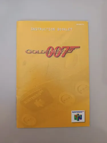 Manual 007 Goldeneye Nintendo 64 inglês