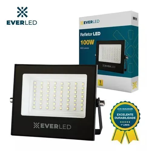 Refletor LED 100W -(Honestidade e Qualidade Distribuidora JK Eletrônicos)