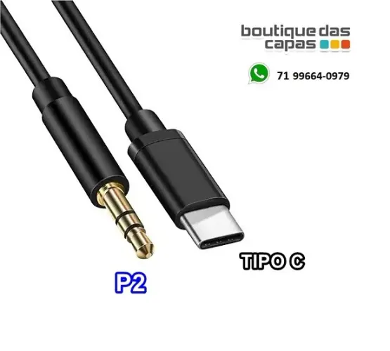 CABO ADAPTADOR DE AUDIO TIPO C (MACHO) X P2 (MACHO) OR-CC05