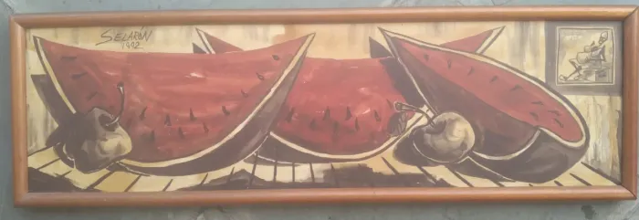 Quadro Original Selarón - Melancias