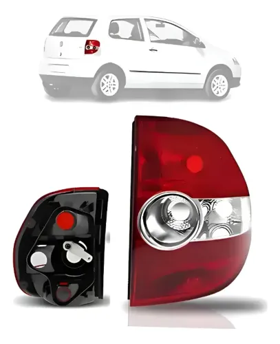 Lanterna Fox 2004 2005 2006 2007 2008 2009 2010 Direito/passageiro Vermelho