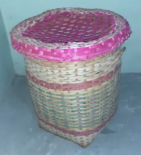 Cesto de Palha para Roupa Suja
