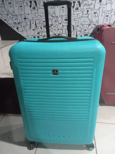 Mala de Viagem Turquesa com Rodinhas